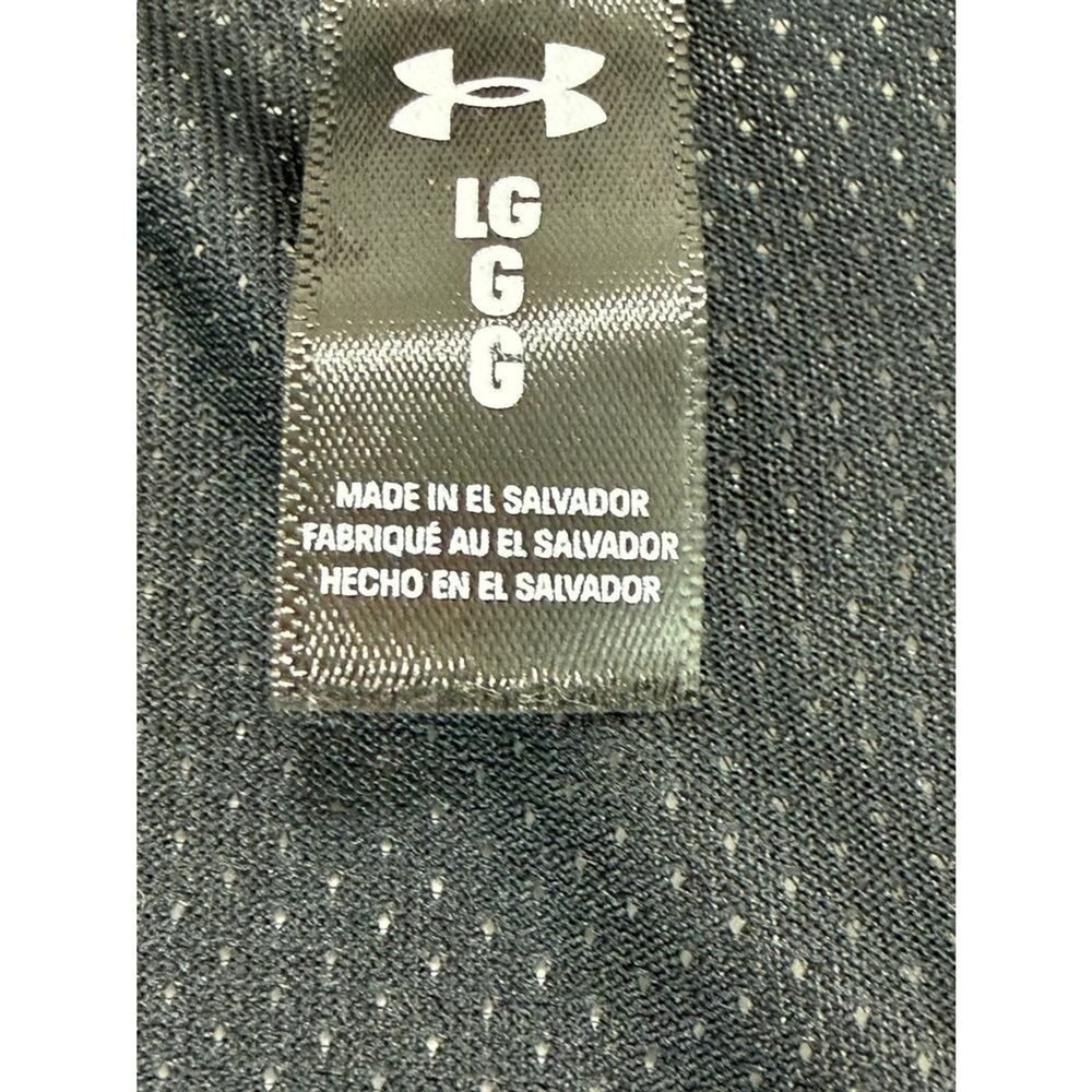 Under Armour Run Womens Black Pink Graphic Mesh Back Performance‎ Tee Shirt LG - Picture 8 of 8
